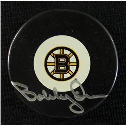 Bobby Orr Signed Bruins Logo Puck (GA COA)