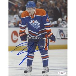 Taylor Hall Signed Oilers 8x10 Photo (JSA COA)