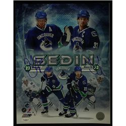 Daniel & Henrik Sedin Signed Canucks 11x14 Photo (JSA COA)