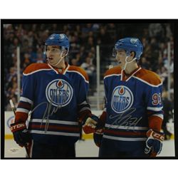 Taylor Hall & Ryan Nugent-Hopkins Signed Oilers 11x14 Photo (JSA COA)