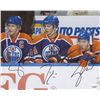 Image 1 : Shawn Horcoff, Ryan Nugent-Hopkins & Taylor Hall Signed Oilers 8x10 Photo (JSA COA)