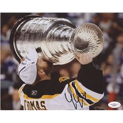 Tim Thomas Signed Bruins 8x10 Photo (JSA COA)