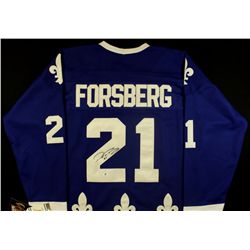 Peter Forsberg Signed Nordiques Jersey (GA COA)