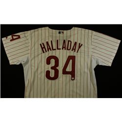 Roy Halladay Signed Phillies Jersey (GA COA)