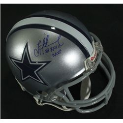 Troy Aikman Signed Cowboys Mini Helmet: Inscribed "SB XXVII MVP" (Aikman Hologram & GTSM COA)