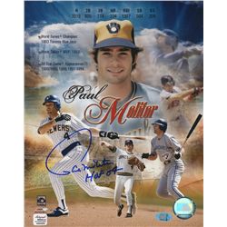 Paul Molitor Signed 8x10 Photo: Inscribed "HOF 04" (AR COA)