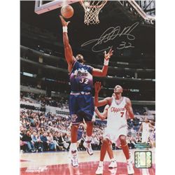 Karl Malone Signed Jazz 8x10 Photo (Steiner COA)
