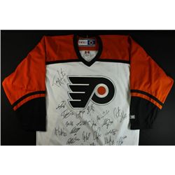 2002-03 Philadelphia Flyers Team Signed Jersey: Roenick, Recchi, Primeau, LeClair, Gagne (PA LOA)
