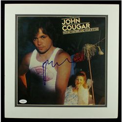 John Cougar Signed Custom Matted 15x15 Display (JSA COA)