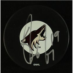 Shane Doan Signed Coyotes Logo Puck (JSA COA)
