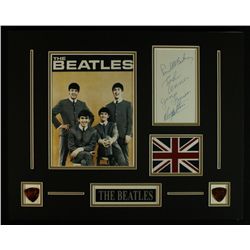 "The Beatles" 16x20 Custom Display Piece with Signed Cut Copy