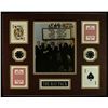Image 1 : Rat Pack 16x20 Custom Display with Authentic Sands Casino Cards & Chips