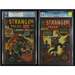 Lot of (2) Vintage Comic Books: Strange Tales (Graded)