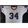 Image 3 : Thurman Thomas Signed Bills Stat Jersey: Inscribed "HOF 07" (Thomas Hologram)