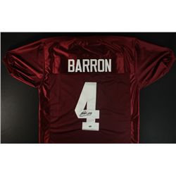 Mark Barron Signed Alabama Jersey (Barron Hologram)