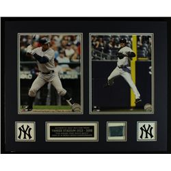 Alex Rodriguez & Derek Jeter Custom Matted Display Piece with Seat from Yankees Stadium (Steiner LOA
