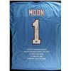 Image 1 : Warren Moon Signed Oilers Stat Jersey: "HOF 06" (AAA COA)