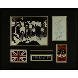 "The Beatles" 16x20 Custom Display Piece with Signed Cut Copy