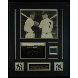 Mickey Mantle & Roger Maris Custom Matted Display Piece with Seat from Yankees Stadium (Steiner LOA)