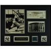 Image 1 : Babe Ruth Custom Matted Display Piece with Seat from Yankees Stadium and Check Copy (Steiner LOA)