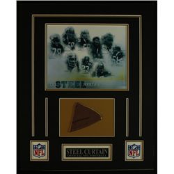 The Steel Curtain 16x20 Steelers Custom Display with Piece of Football