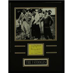 The 3 Stooges 12x16 Custom Display with Cut Copy