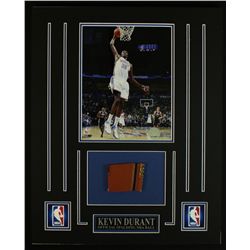 Kevin Durant Thunder 16x20 Custom Display with Piece of Basketball