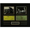 Image 1 : Marilyn Monroe & Elvis Presley Signed 16x20 Check Copy Display