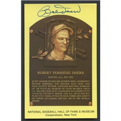 Bobby Doerr Signed Red Sox Gold HOF Postcard (AR COA)