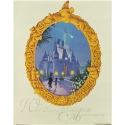 Walt Disney World 25th Anniversary LE 16x20 Lithograph