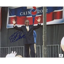 Herman Cain Signed 2012 Campaign 8x10 Photo (GA COA)