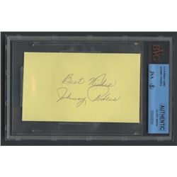 Johnny Podres Signed 3x5 Index Card Inscribed "Best Wishes" (PSA Encapsulated)