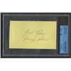 Image 1 : Johnny Podres Signed 3x5 Index Card Inscribed "Best Wishes" (PSA Encapsulated)