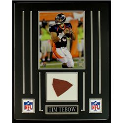 Tim Tebow Broncos 16x20 Custom Display with Piece of Football