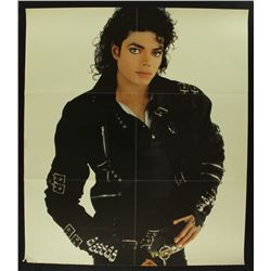 Michael Jackson Vintage "BAD" 26x30 Promotional Double-Sided Poster
