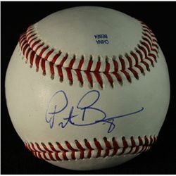 Peter Bourjos Signed OL Baseball (GA COA)