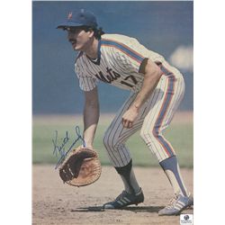 Keith Hernandez Signed Mets Vintage Magazine Photo (GA COA)