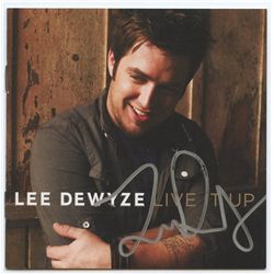 Lee DeWyze Signed CD "Live it Up" (GA COA)