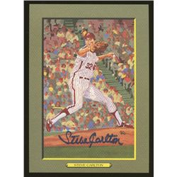 Steve Carlton Signed Phillies LE 5x7 Perez Steele Great Moments HOF Postcard (AR COA)