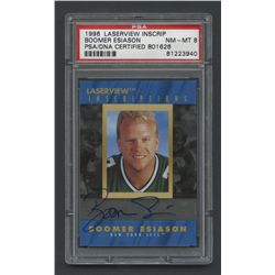 1996 Laser View Inscriptions Autograph #7 Boomer Esiason 911/1500 (PSA 8)
