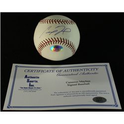 Cameron Maybin Signed OML Baseball (ASI COA)
