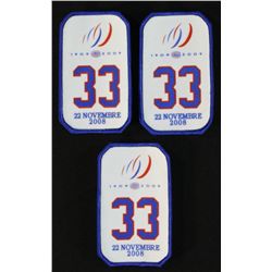 Lot of 3 Patrick Roy Montreal Canadians # 33 Retirement Patches