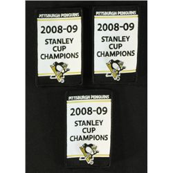 Lot of 3 Pittsburgh Penguins 2008 - 09 Stanley Cup Champions Patches