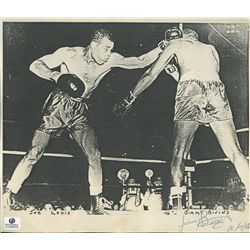 Jimmy Bivins Signed 8x10 Photo vs. Joe Louis: Inscribed "10/7/86" (GA COA)