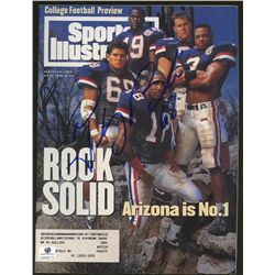 Tedy Bruschi Signed Arizona Wildcats Sports Illustrated Magazine (GA COA)