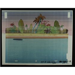 Pink Panther Original Animation Production Cel with Background (PA LOA)