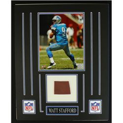 Matt Stafford Lions 16x20 Custom Display Piece with Piece of Football
