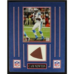 Cam Newton Panthers 16x20 Custom Display Piece with Piece of Football