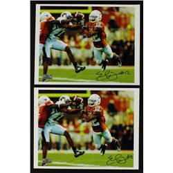 Lot of 2 Earl Thomas Signed Texas 8x10 Photos (USC)