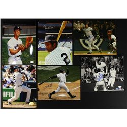 Lot of 6 Yankees Signed 8x10 Photos: Blair, White, Lyle, Leyritz, Phillips, Crosby (PA LOA)